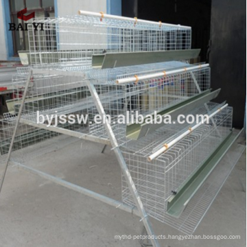 A Type 4 Cells 4 Tiers 128 Birds Poultry Cage for Egg Chickens